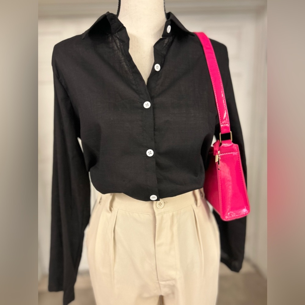 Black button up long sleeve
